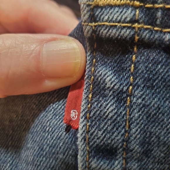 Rare LEVI'S 510 JEANS Skinny Fit 32" W x 32" L with Rare Blank Red Tab A… - Picture 2 of 16